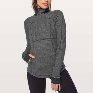 Lululemon Base Runner 1/2 Zip
Heathered Herringbone Heathered Black Black